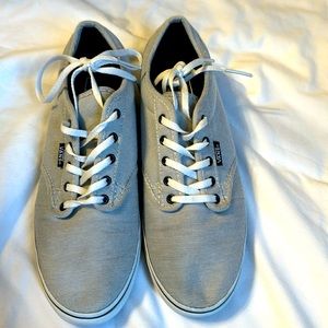 Vans women’s sneakers athletic shoe 8.5 navy blue white excellent used condition